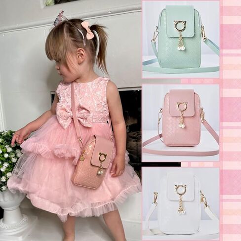 Cat Purse For Girls 4-6 with Cat Shaped Sunglasses & Gift Box | Girls Crossbody Bag | Little Girl Purse for 3 4 5 6 7 Year Old (01-Pink) in Saudi Arabia