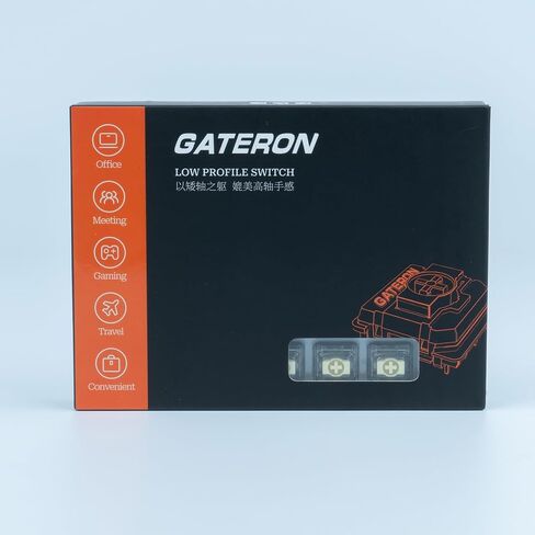 GATERON KS-33 Low Profile Banana Keyboard Switches, Tactile 65gf 3 Pin RGB LED Factory Pre-lubed for MX Mechanical Keyboard (35PCS) in Saudi Arabia