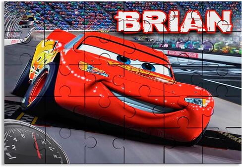 Movies Jigsaw Puzzle with Name - 30pcs (cars 2) in Saudi Arabia