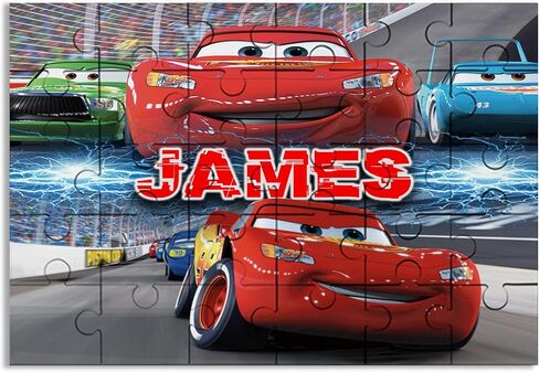 Movies Jigsaw Puzzle with Name - 30pcs (cars 2) in Saudi Arabia