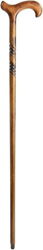 Carved Handmade Wooden Walking Cane - Twisted Walking Stick with Comfort Grip Handle - 36"Premium Carved Designer Lightweight Walking Cane For Men Women in Saudi Arabia