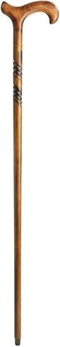 Carved Handmade Wooden Walking Cane - Twisted Walking Stick with Comfort Grip Handle - 36"Premium Carved Designer Lightweight Walking Cane For Men Women in Saudi Arabia