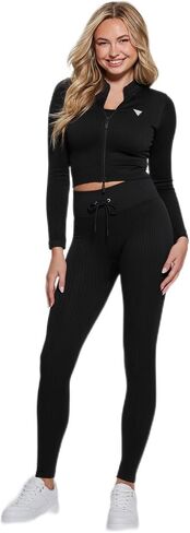 GUESS womens Rib-seamless Leggings 4/4 in Saudi Arabia