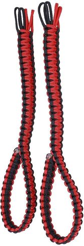 BubbasGarageTv - Kids Universal Paracord Headrest Grab Handles (Red) in Saudi Arabia