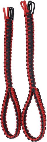 BubbasGarageTv - Kids Universal Paracord Headrest Grab Handles (Red) in Saudi Arabia