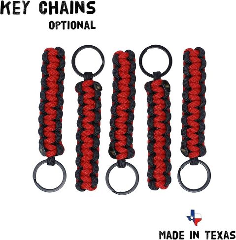 BubbasGarageTv - Kids Universal Paracord Headrest Grab Handles (Red) in Saudi Arabia