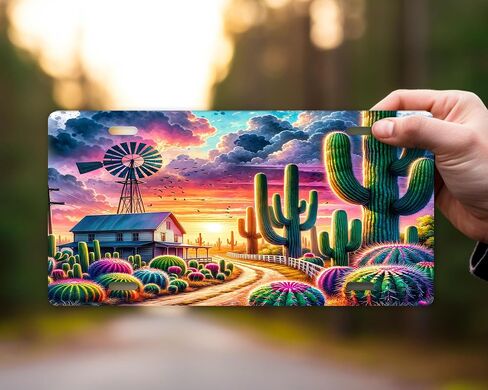 Vanity Decorative Front License Plate - Cute Car License Plate Made in the USA - Aluminum Metal Plate - Premium Quality Car Plate - Front Plate for Car (Not All Who Wander Are Lost Feather) in Saudi Arabia