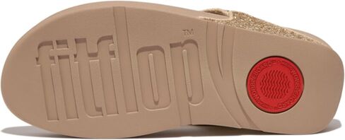 FitFlop women's Lulu Glitter Toe-Post Sandals Wedge in Saudi Arabia