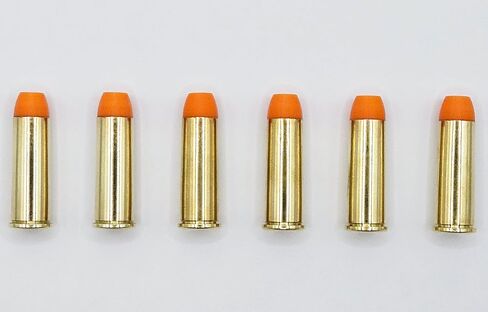 44-40 Winchester 44 WCF Snap Caps Dummy Training Rounds - مجموعة من 6 (Blue & Brass) in Saudi Arabia