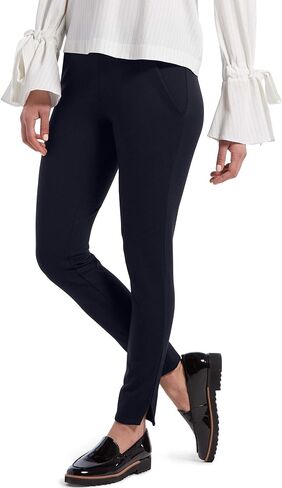 HUE Ponte 7/8 Leggings-Versatile Women's Pants for Work and Play, Black-Glimmer Windowpane, X-Small in Saudi Arabia