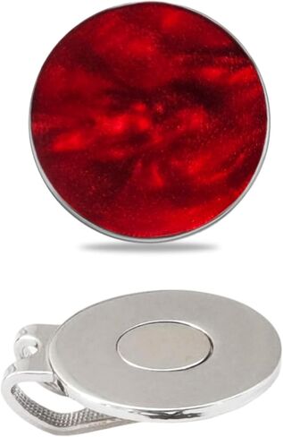Magnetic, Pearlized Golf Ball Marker. 1 Inch. (Pearl, With Hat Clip) in Kuwait