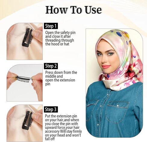 16pcs 10-Teeth Wig Clips to Secure Wig No Sew,Clips for Hair Extensions Invisible Strong Hijab Pins Chunni Clip for Woman Veil Hair Extensions Hairpieces in Saudi Arabia