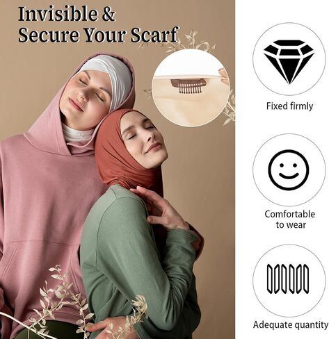 16pcs 10-Teeth Wig Clips to Secure Wig No Sew,Clips for Hair Extensions Invisible Strong Hijab Pins Chunni Clip for Woman Veil Hair Extensions Hairpieces in Saudi Arabia