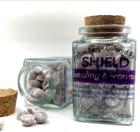 Cinnamon & Pepper lotion bars. Shield Butter Bits for dry skin. Single-serving hand cream. Organic. Vegan. Zero-waste (100JTB) in Saudi Arabia