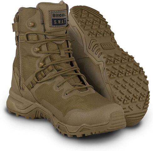 Original S.W.A.T. Alpha Fury 8" Side Zip Black 9 E - Wide in Saudi Arabia