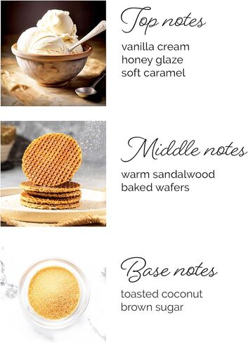 Sweethollow Vanilla + Waffle Cone Guid Erghs Mist ، رذاذ جسم العطور المعطر مع مكونات نظيفة ، رائحة الحلوى الحلوة ، مملوءة بالزيت الأساسي in Saudi Arabia