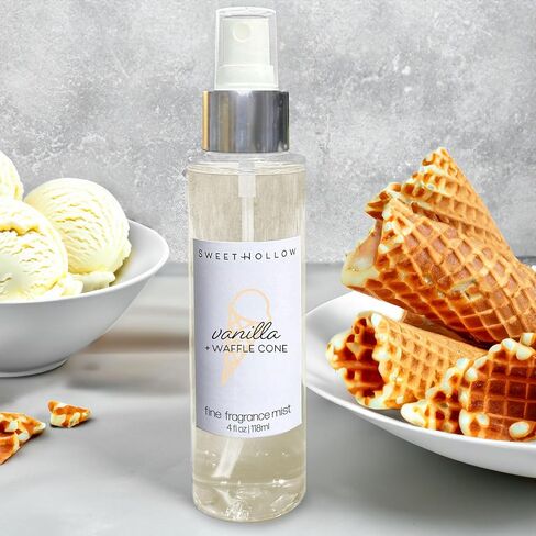 Sweethollow Vanilla + Waffle Cone Guid Erghs Mist ، رذاذ جسم العطور المعطر مع مكونات نظيفة ، رائحة الحلوى الحلوة ، مملوءة بالزيت الأساسي in Saudi Arabia