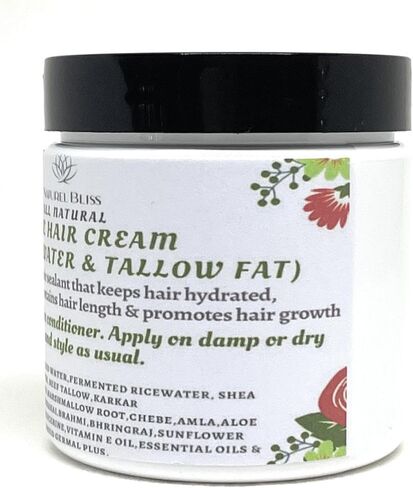 Croton Zambesicus Hair Growth Cream|Leave in Conditioner|With Fermented Rice Water & Tallow|Aloe Vera|Sea Moss (Unscented, 2 oz) in Saudi Arabia