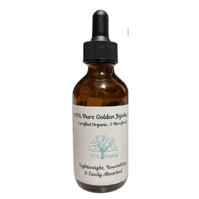 Jojoba Oil Golden USDA Certified Organic 100% Pure Unrefined - Face, Hair, Skin (8 oz.)