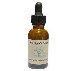 10% Glycolic Anti-Aging Facial Serum Enhanced with HA + Melissa Essential Oil - 2oz.