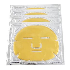24K Gold Collagen Face Mask | Hydrogel Face Sheet Mask with Hyaluronic Acid | Hydrates Skin, Brightens Skin Tone, Helps Reduce Fine Lines and Wrinkles, Anti-aging Treatment (6 pieces)