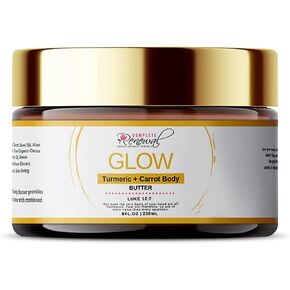 Turmeric + Carrot Seed Oil Whipped Body Butter, Brightening Skin Care Cream, Turmeric Cream with Manuka Honey & Shea Body Butter, 4 oz in Saudi Arabia