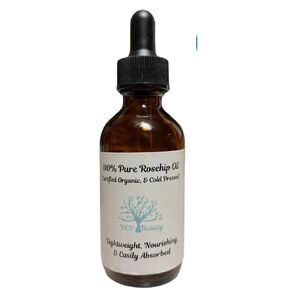 Rosehip Oil USDA Certified Organic – Cold Pressed, 100% Pure, and Natural - 4 oz.
