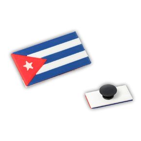 Cuba Flag Shoe Charm, Made in USA