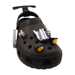 Complete Car Kit for Crocs and Clogs – Custom Engine, Headlights, Exhaust, Turbo, Wing Accessory, Fun & Stylish Add-On