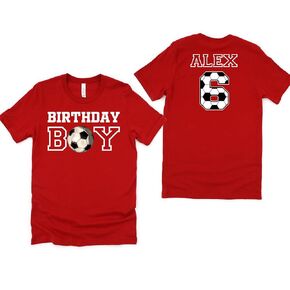 Custom Soccer Birthday Shirt Boy Birthday Shirt Birthday Party Shirt Personalized Birthday Boy Shirt Sports Birthday Boy Sweatshirt