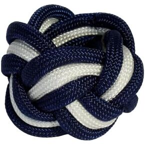 Neckerchief شريحة Woggle للكشافة Paracord Turks Head Knot Red Blue بواسطة عقدة بسرعة (أبيض أبيض أحمر) in Saudi Arabia