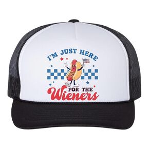Im Just Here For The Wieners Trucker Hat