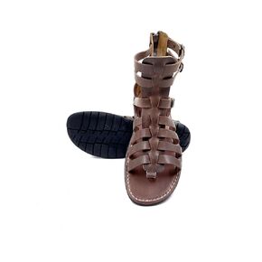 Gladiator Leather Sandals for Men, Greek Gladiator Sandals from Genuine Leather, Mens Brown Leather Sandals, Ancient Greek Sandals for Men (10)