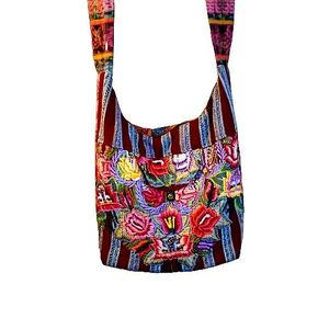 غواتيمالان مطرزة الأزهار حقيبة crossbody