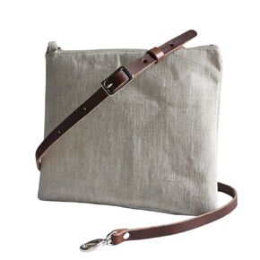 Simple Linen Crossbody Bag