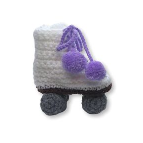 Roller Skate Style Baby Booties (Lavender)
