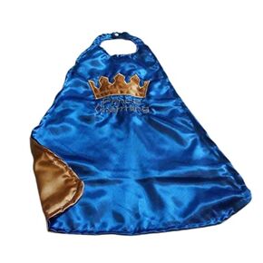 Baby Boy Smash Cake First Birthday Satin Prince Charming Crown Cape Royal Blue & Gold