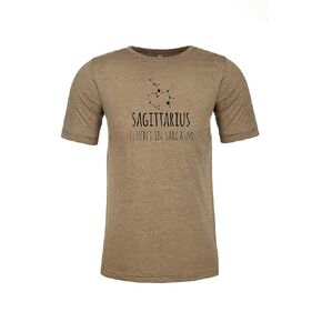 Pisces Zodiac (Wildly Underappreciated), Graphic Men's Tee, Funny T Shirt, Shirts with Sayings, Stonewash Blue or Sage (XL, Stonewash Blue)