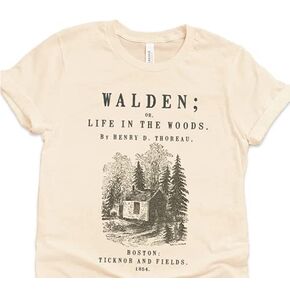 Walden by Henry David Thoreau Shirt, Walden Book T-shirt, Walden Thoreau Gift, Book Lover Gift, Walden Shirt, Classic Book Literary Gift
