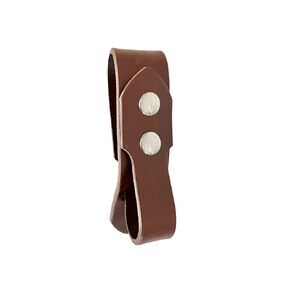 Leather Tankard Strap Dark Brown Fits Wide Belts Beer Mug Holder Kilt Renaissance Costume Men Women (Antique Brass)