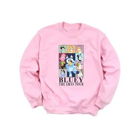 The Blu.ey Tour Sweatshirt, Blu.ey Matching Travel Sweatshirt, Funny Trendy Blu.ey BFF Travel Sweatshirt, Summer Blu.ey Travel Gift Sweatshirt