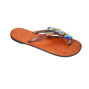 DC1 AFRICAN MADE WOMEN LEATHER SLIPPERS ZOW (US WOMEN 11)