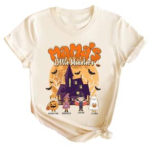Personalized Grandma Halloween Shirt, Custom Grandma Shirt for Halloween, Grandma of Little Shirt, Mama shirt, Mom Shirt, Nana shirt, Mommy Sweatshirt, Halloween Shirt Gifts (#01)