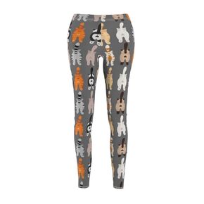 No Butts About it Women's Cut & Sew Casual Leggings in Charcoal