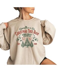 Griswold Christmas Sweatshirt, Griswold's Christmas Tree Farm Est. 1989 sweatshirt, Reto-style Griswold Family Christmas Sweater