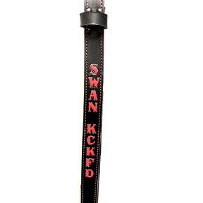 Personalized Custom Firefighter Radio Strap - EMS - EMT -Paramedic - Great Gift for Firefighters - Leather and Handmade