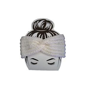 Crocheted Ear Warmer/Head Band - Cream