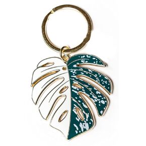 متنوع مونستررا ألو بورسيجيانا مفاتيح | هدايا النبات | Monstera Albino Keychain | Boho Keychain • Plant Mom Gifts