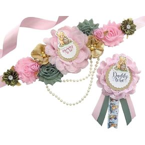 Pink Winnie Baby Shower Mom to be Maternity Sash, Pooh Mom to Be Sash for Shower, Pink Bear Theme, Pink Bear Sash