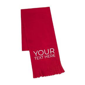 Custom Winter Scarf for Women and Men. Warm Customizable Scarves, Perfect for Christmas (Black)